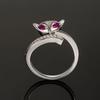 Lindon – bague classique en alliage de cuivre et Zircon, bijoux pour dames, cadeau de fête de promesse de mariage