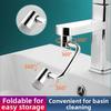 Mechanical Arm Faucet Featuring Adjustable Height Splash Proof and Boost Modes Threaded Connector for Multiple Installations