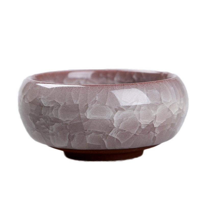 Vaso de Planta Suculenta Fofo Esmalte Craquelê Vaso de Cerâmica para Flores Decoração de Vaso de Flores
