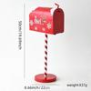 In-Stock Christmas Gift: Red Wrought Iron Mailbox for Indoor Decoration