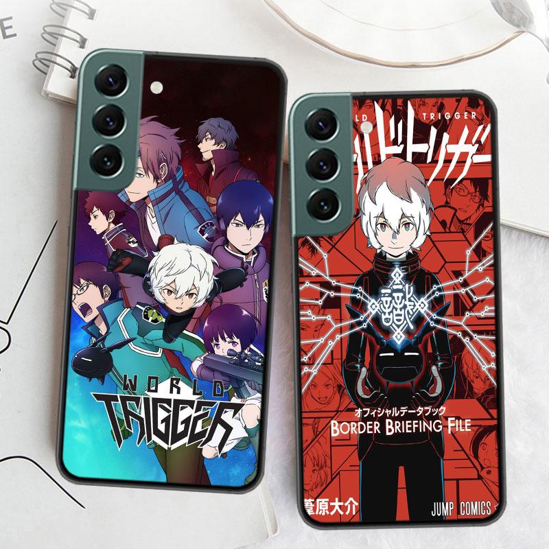 World Trigger Kuga Yuma Etui na telefon Samsung A02 A03 A03S A04 A04S Galaxy A55 A35 A25 A15 S10 Lite A9 A8 A7 A6 Plus A90 A80 Co