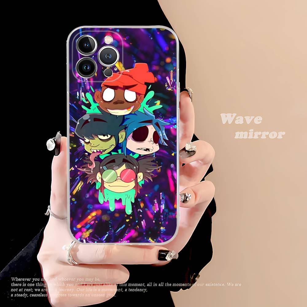Art Pop Band G-gorillazS Music Transparent TPU Phone Case For IPhone 17 11 12 13 14 15 16 Pro Max 16 Plus Cover