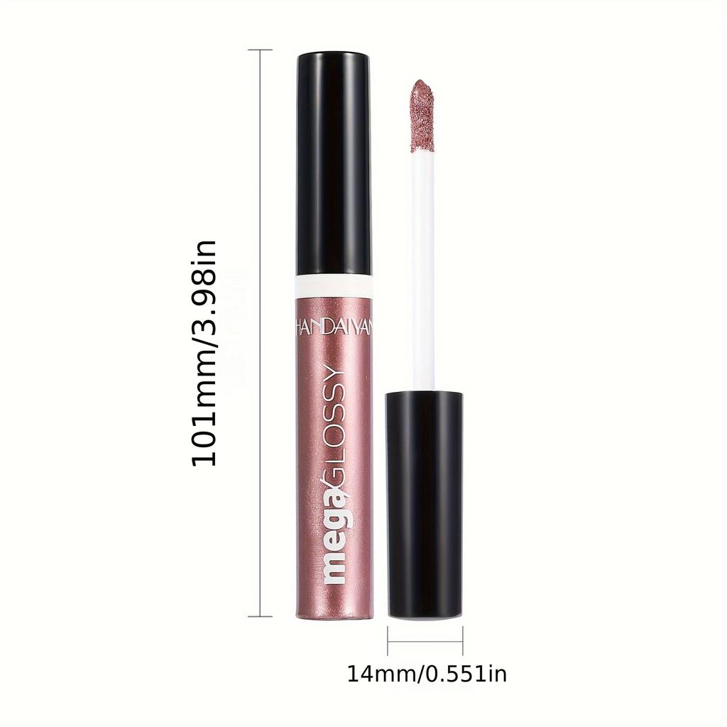 Lesk na rty Dlouhotrvající Hydratační Tekutá rtěnka Třpytivý finiš Glazura na rty Všestranné Odstíny bobulově červené a nude Lehký make-up na rty