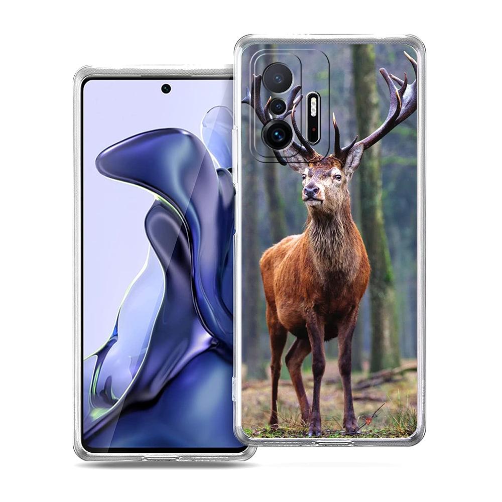 Camouflage-Handyhülle für die Hirschjagd für Xiaomi 14 13 12 Lite Mi 11 11X 13T 12T 11T Hülle für Poco X5 X4 X3 NFC F5 F4 M4 Pro 5G Schale