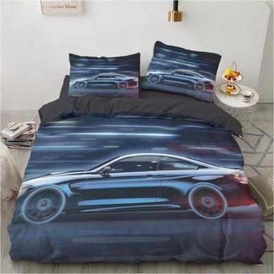 Ensemble de housse de couette 3D personnalisé, Ensemble de literie de luxe Taille King/Queen/Double, Ensemble de housse de couette imprimée, Linge de lit 2/3 pièces, Ensemble de lit Lamborghini