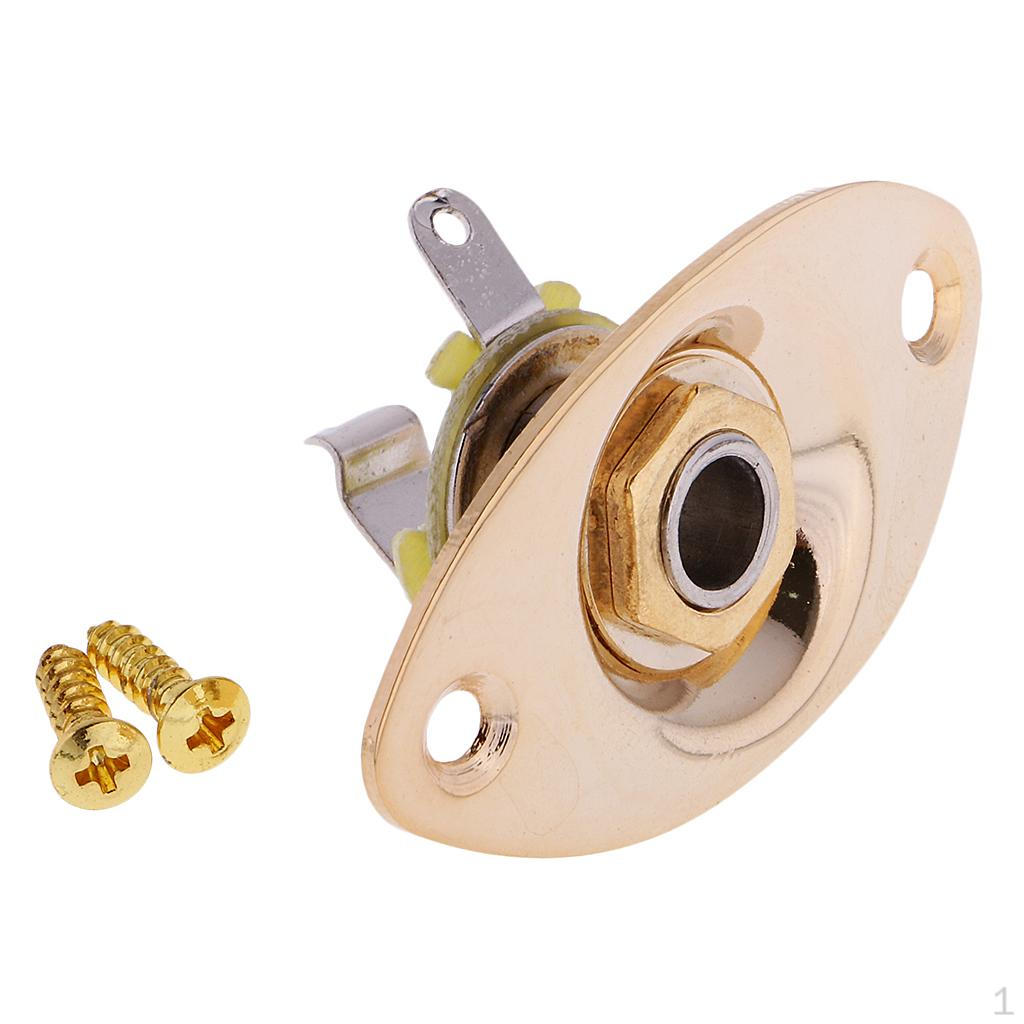 1 Indented Musical Electric Guitar Bass Accs Output Plate Screws