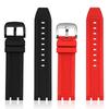 Sports Silicone Rubber For Tissot Racing T115417A Series Special Double Notch Watch Strap T115.427 Men's Watch Chain Watchband
