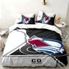 Colorado Avalanche 3dílná sada Perfektní pro použití v ložnici Pohodlná sada povlečení obsahuje povlak na přikrývku a dva povlaky na polštář Ideální dárek k narozeninám nebo Vánocům