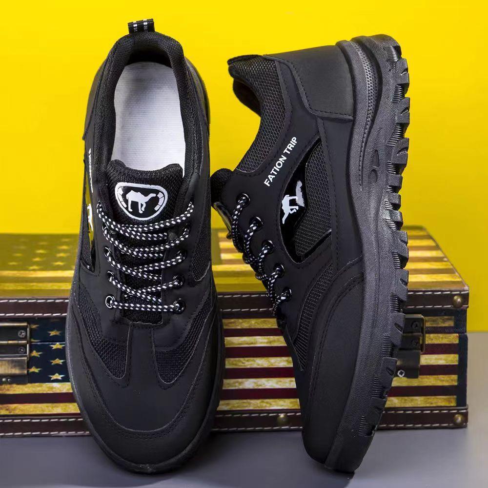 

Men s shoes new thick-soled large-size sports shoes, light and breathable mountaineering shoes, outdoor tooling shoes, fashionable and versatile cas 39