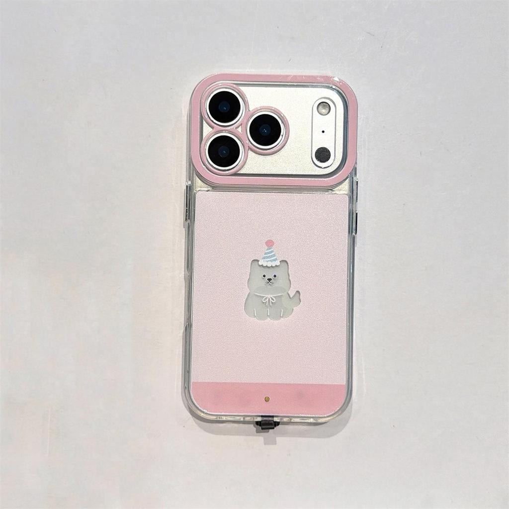 Cartoon Flashing Dog Case for iPhone 14/13/12/11 & 17/16/15 PROMAX