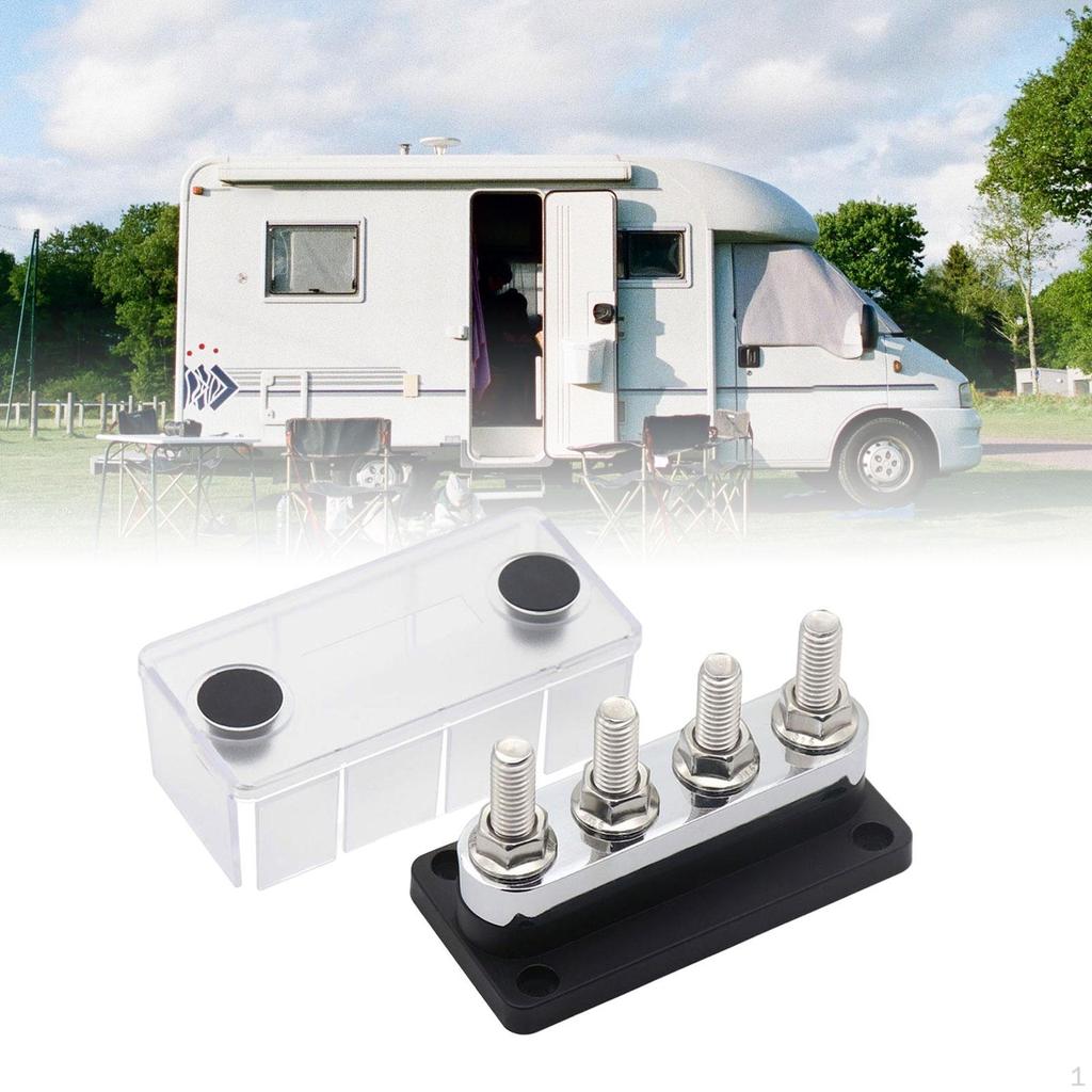 4 Way Bus Bar Power Distribution Block Electrical Terminal for Marine