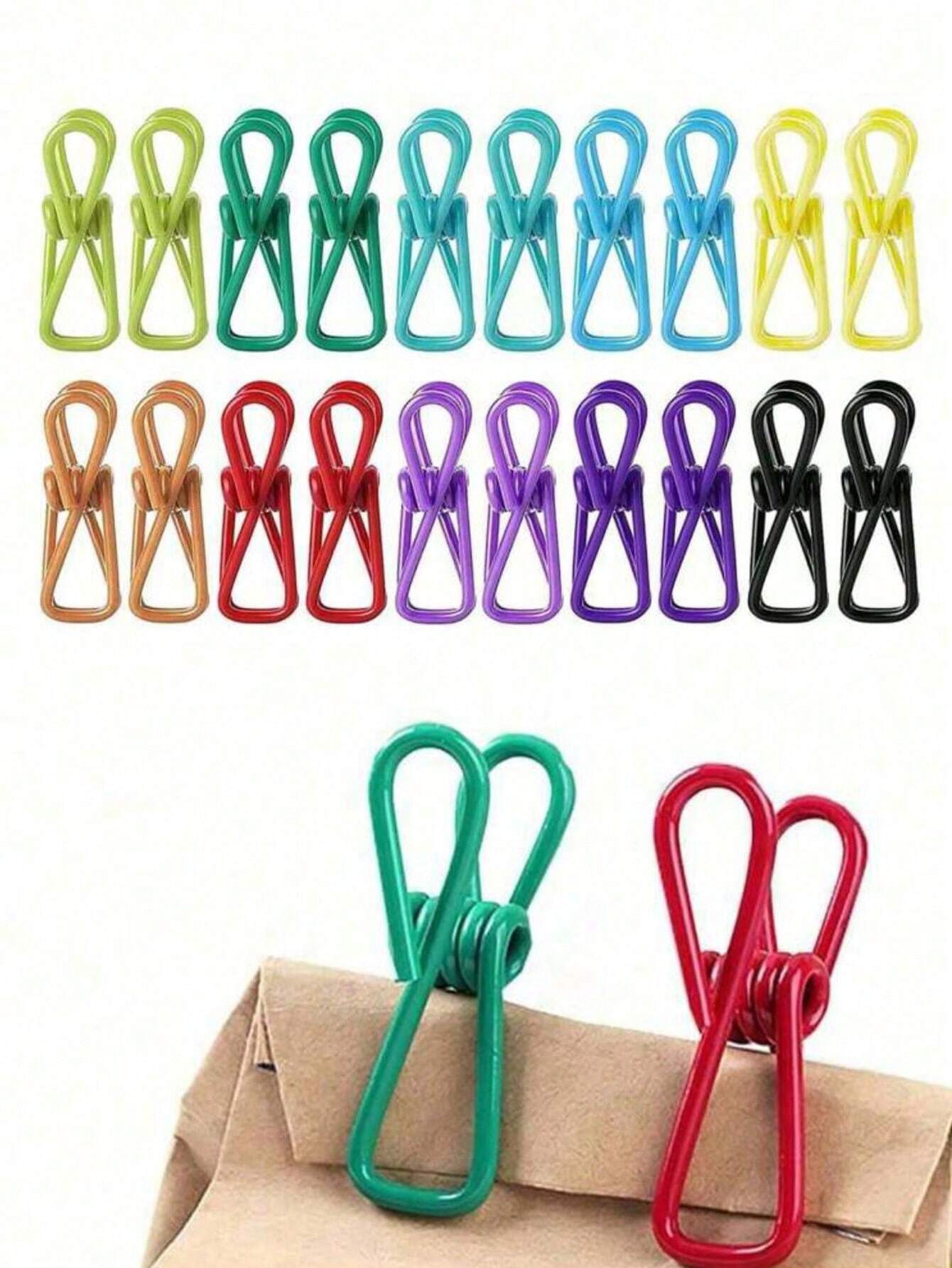 Chip Clips For Sealing Food Packages Chips Bags Clothes Paper 10pcs разноцветный 563₽