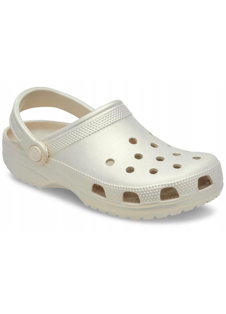 Crocs Classic Pearl Shine Clog 213785 Beige Frappe Marime EU 41-42 Damen Freizeit-Clogs