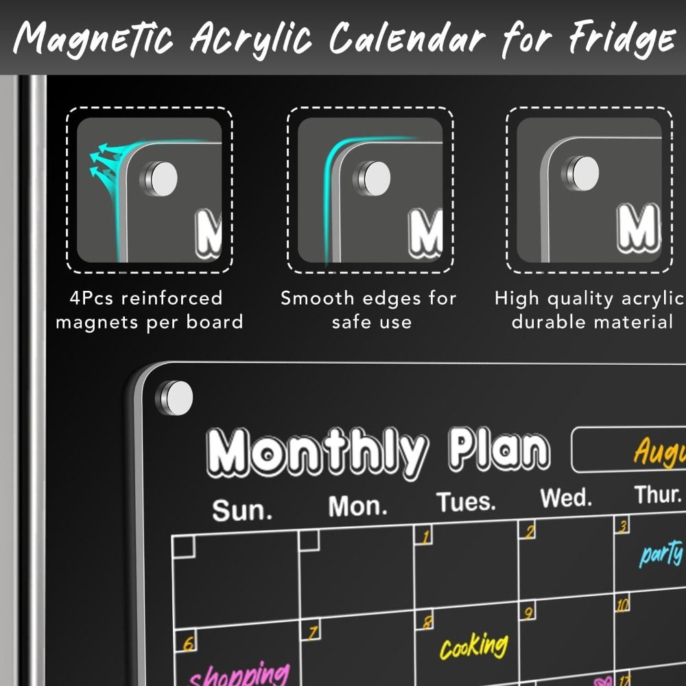 Acrylic Acrylic Dry Erase Board Magnetic Magnetic Acrylic Dry Erase  Kitchen Organization
