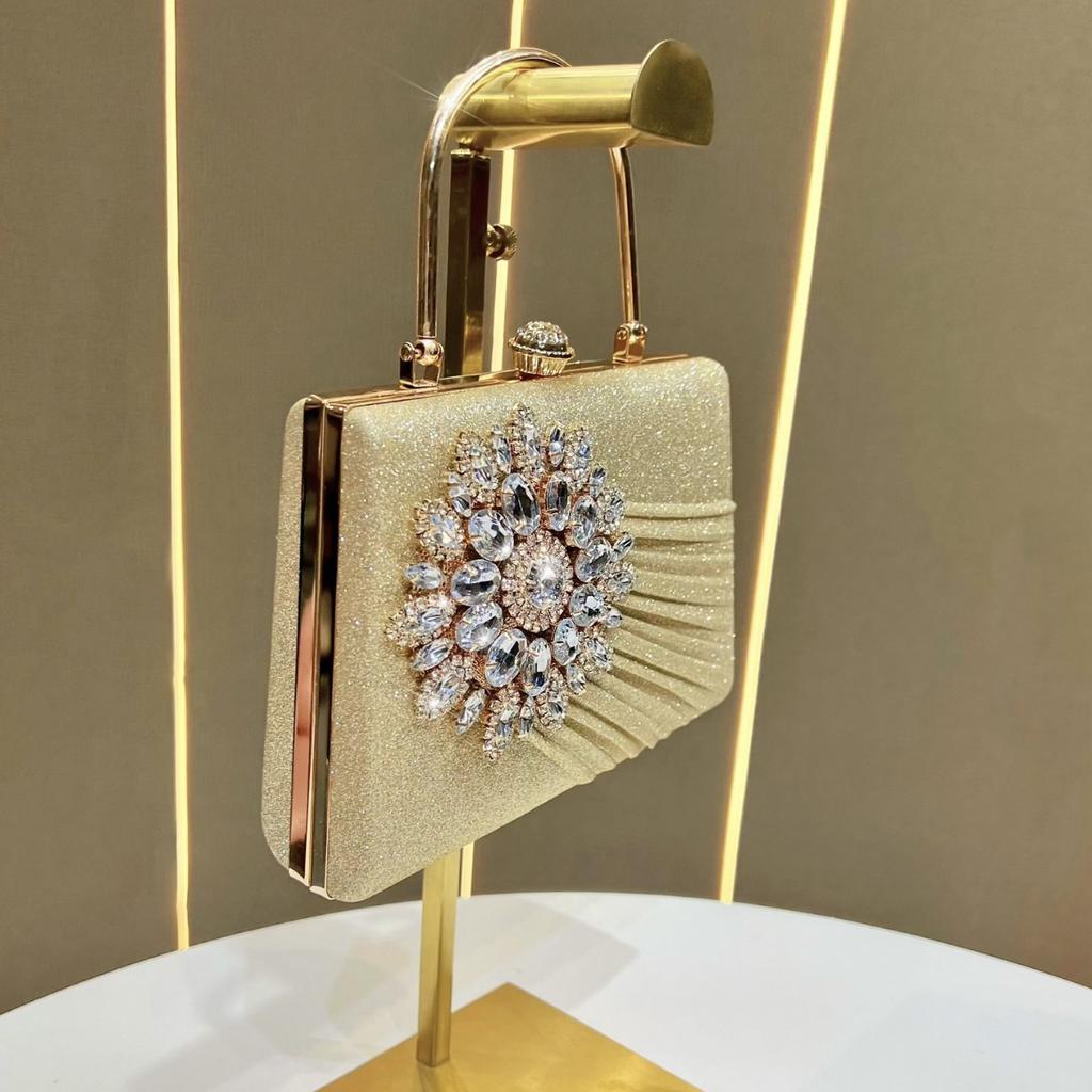 Abendtasche: Nischen-Diamantenbesetzte Handtasche, Einzel-Schulter Crossbody Abendkleid Tasche, Modische Handtasche