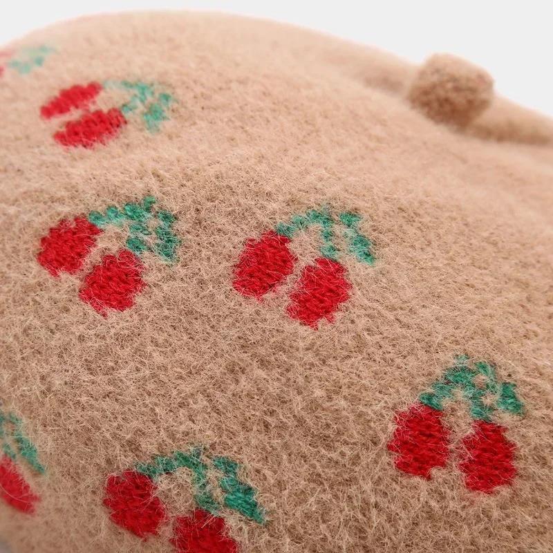 Fashion Multicolor Autumn and Winter Warm Hats Wool Thick Berets French Artist Women Painter Hat Warm Cap Beanies Accessories
