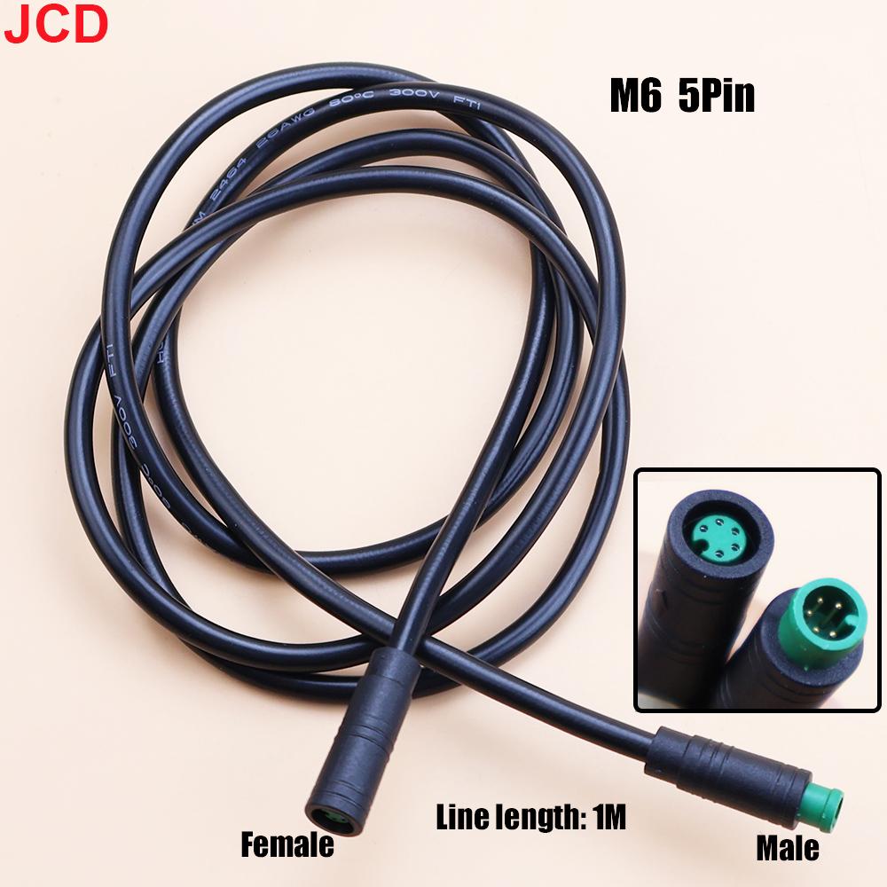 1pcs M6 M8 2 3 4 5 6 Pin Electric Bicycle Butt Joint Plug For Ebike Display Cable Male to Female Waterproof Aviation Connector