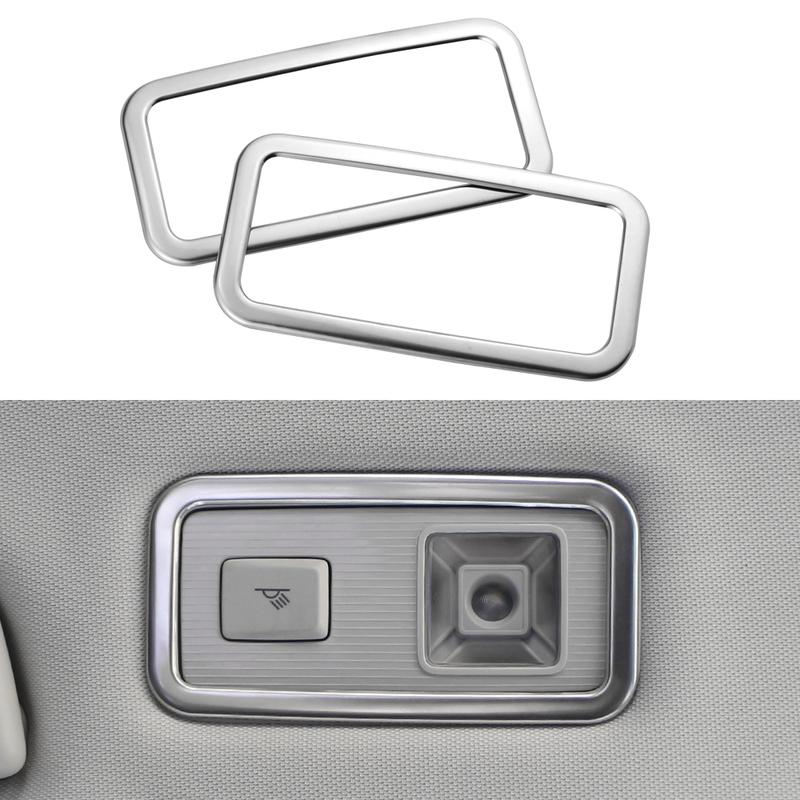 For Volkswagen VW T-Roc Troc 2018 -  Rear Seat Reading Light Frame Back Roof Light Cove Sticker Car Styling Accessories