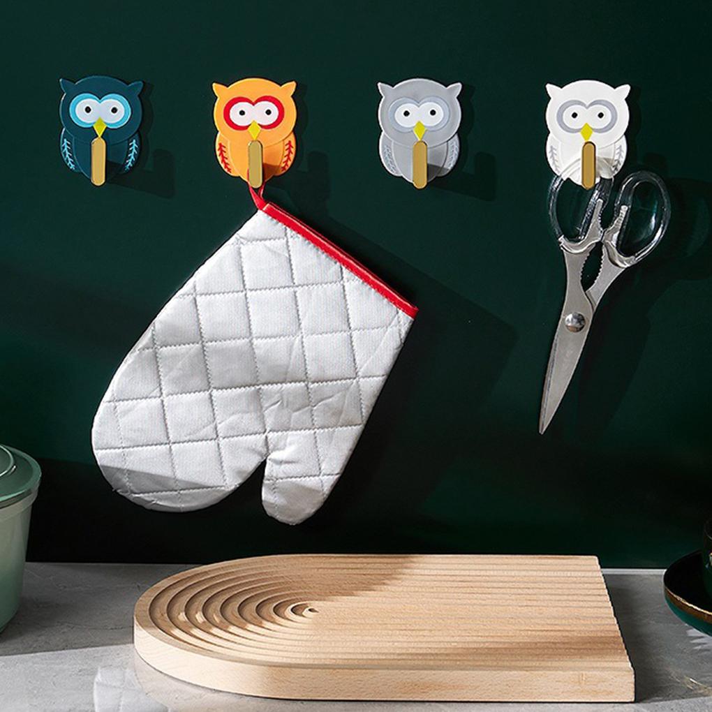Hanger Wall Hanging Self-adhesive Storage Hook Punch Free Bathroom Bedroom Living Room Scarf Keys Towel Holder Organizer