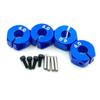 4 Pcs Aluminum 5/6/7mm Thickness Wheel Hex 12mm Drive Hubs With Pins Screws For RC Car Crawler Trucks HSP Tamiya Traxxas Slash