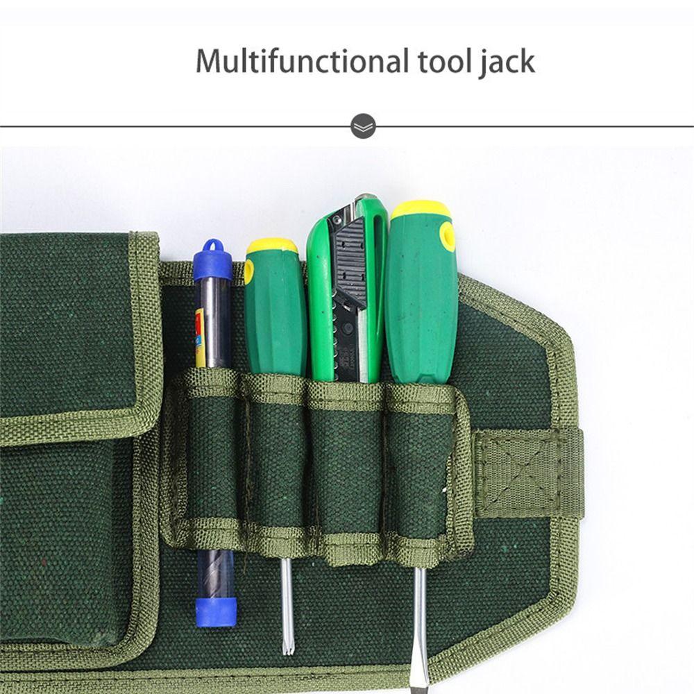 Durable Waist Bag Multi-Pocket Tool Pouch Bag Tool Bags Repair Tool Kit Screwdriver Kit Holder