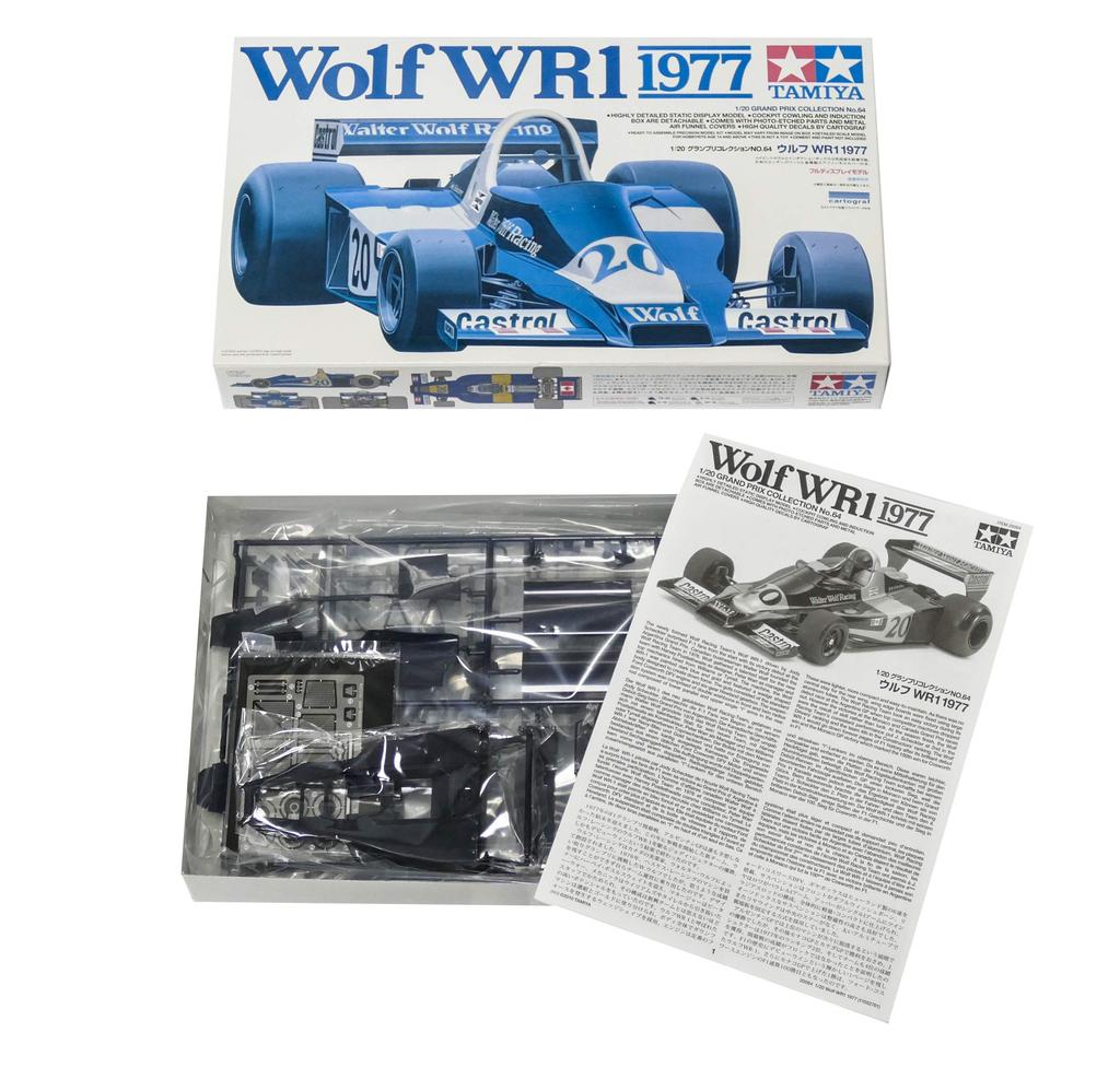 Tamiya 1/20 Grand Prix Collection Series No. 64 Wolf WR1 1977 Plastic Model Kit 20064