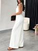 2026 Summer Women's V-neck Halter Jumpsuit: European & American Style, Chic French Fashion