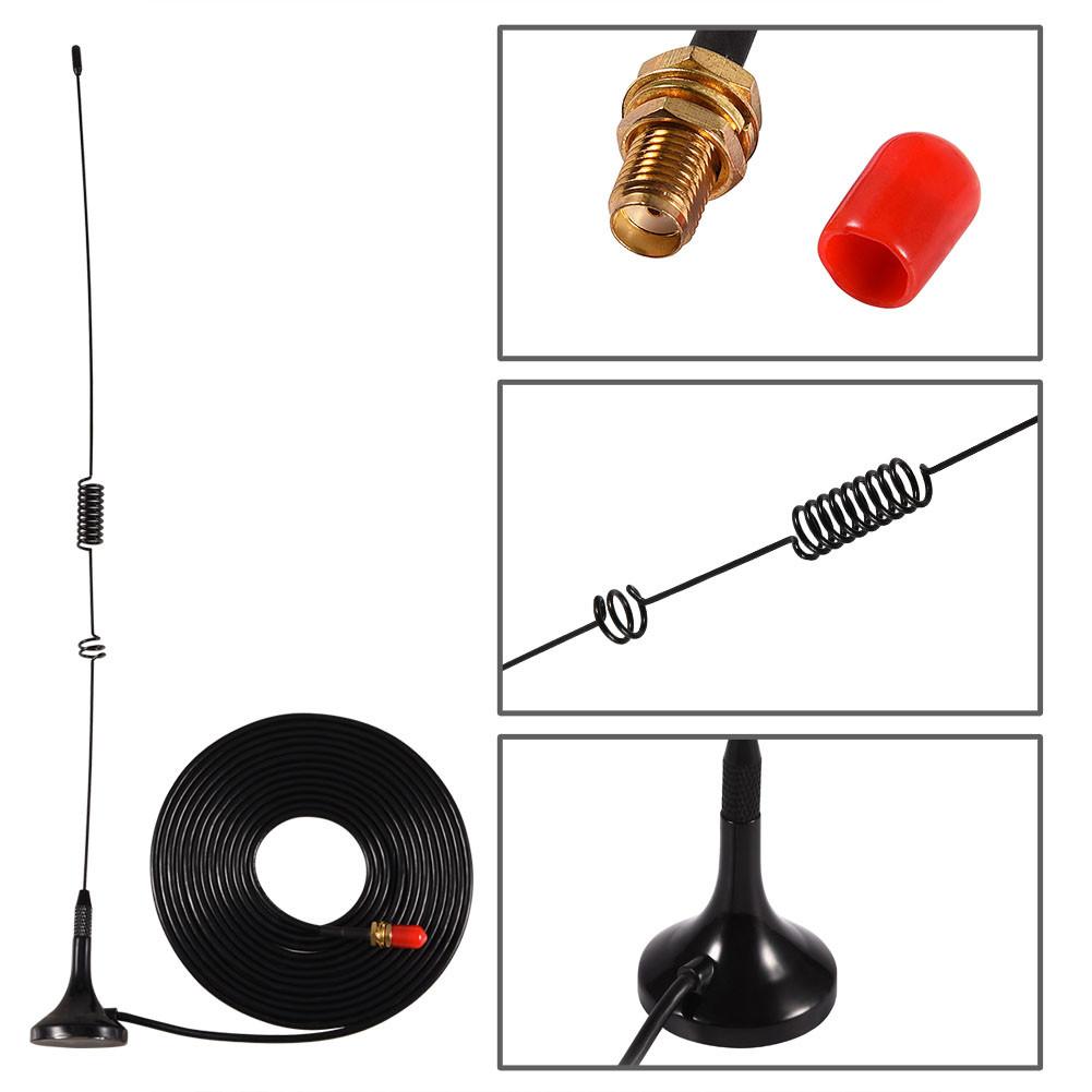 UT106UV SMA Female Dual Band Car Antenna with Magnetic Base for Walkie Talkie Two Way Radio