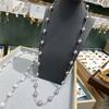 Silver Line Gypsy Necklace For Women, Wear More Versatile Round Autumn And Winter Sweater Chains Without Fading