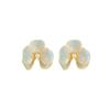 Dopamine Blooming Flower Pearl Stud Earrings Women's Unique Beautiful Earrings Fancy Accessible Luxury Earrings 925 Sterling Silver Needle