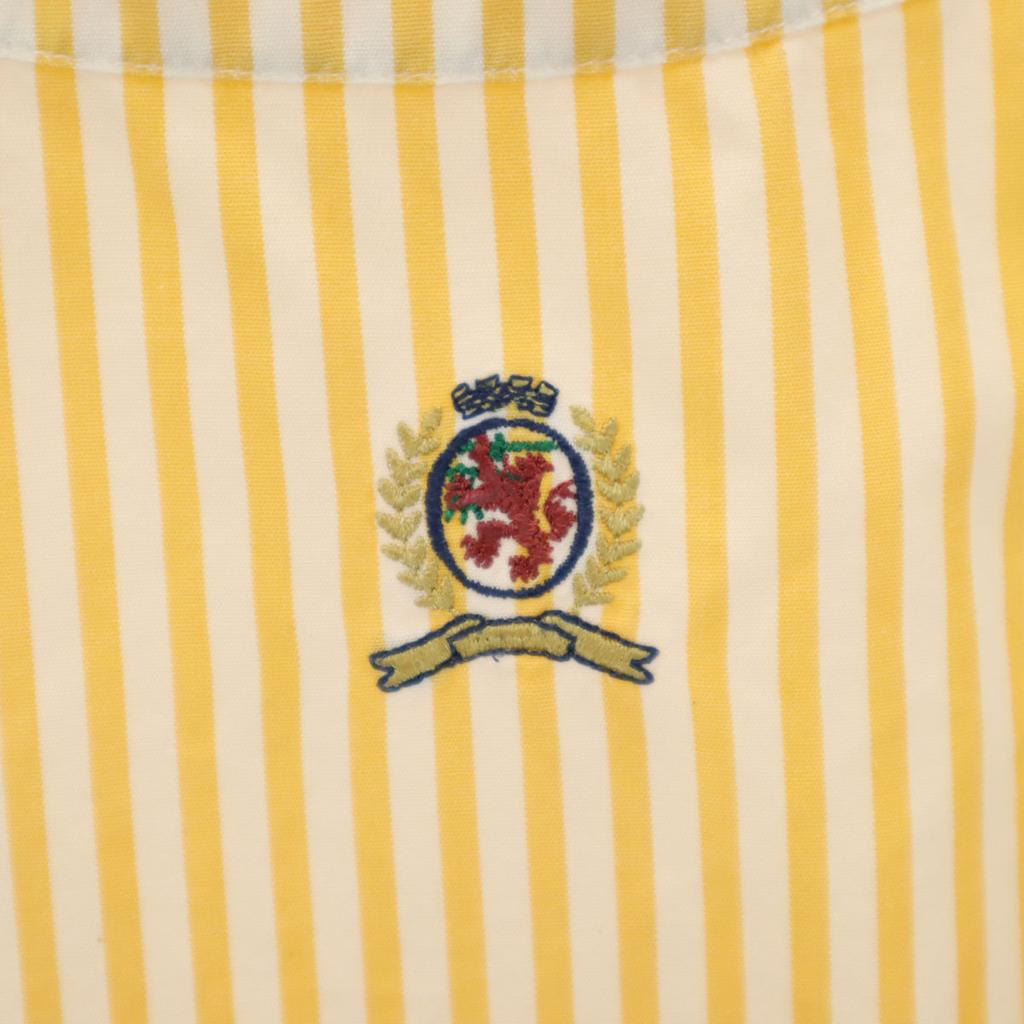 Tommy Hilfiger 90s Old Flag Tag Striped Pattern Short Sleeve Button Down Shirt Men's Used