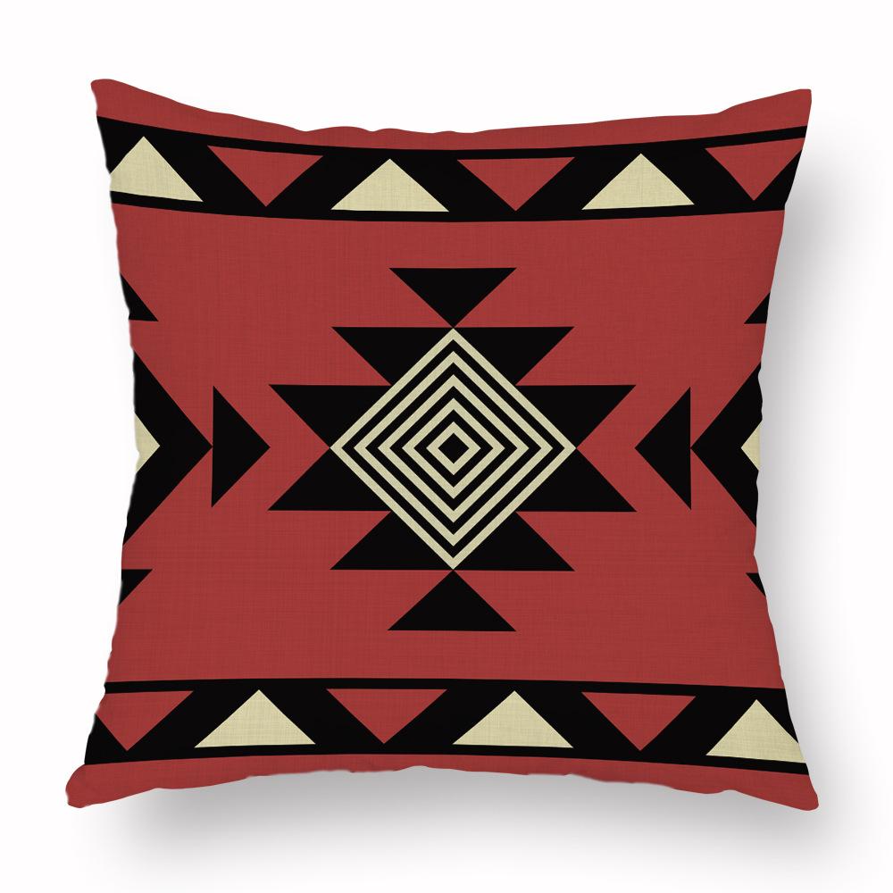 Colorful Navajo Aztec Geometric Print Pattern Cushion Cover Home Living Room Sofa Decor Pillow Pillow Cover