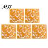 Hanging Partition Panel 5Pcs Room Divider Panel, Hollow Flower Butterfly Bird Wall Screen, Decor Square Decorative for Home Living