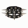 DIEZI Punk Goth Bat Skeleton Wrap Bracelet Women Men Vintage Harajuku Black PU Leather Chain Bracelet Bangles Halloween Jewelry