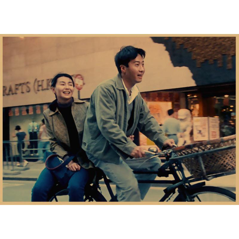 Classic Retro Movie Poster: Sweet Honey with Maggie Cheung & Leon Lai - Bar/Cafe Decor on Kraft Paper