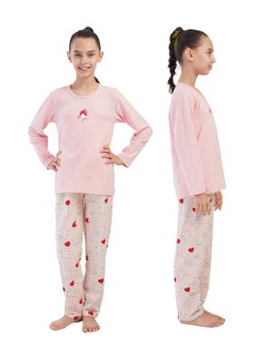 Girls' Cotton Pajama Long Sleeve And Long Pants Vienetta 7/8 128