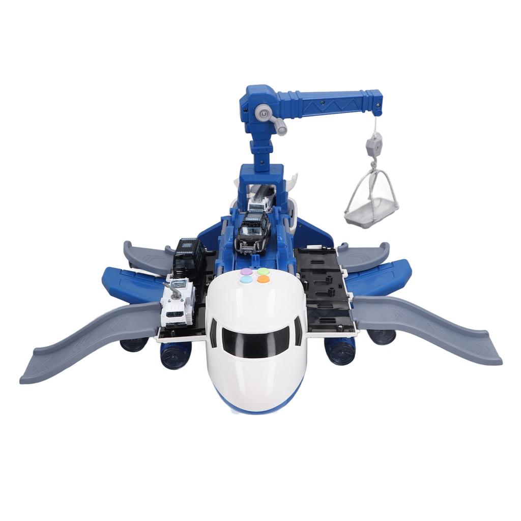 Jucărie de avion supradimensionată, puzzle multifuncțional, jucărie de avion transformabilă cu slot de depozitare pentru