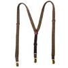 Durable Metal Clip Suspenders Jacquard Elastic Clip On Adjustable Length Men's Wardrobe Essential