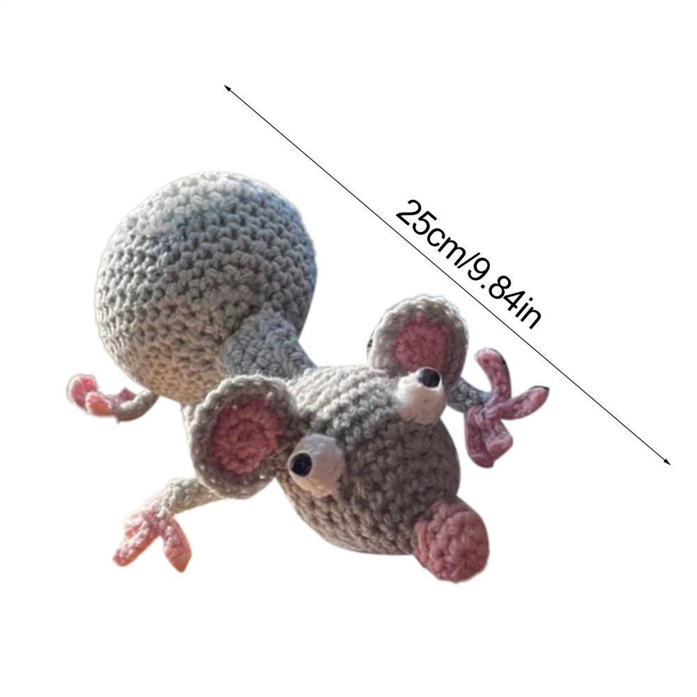 

Animal Crochet Door Stop Handmade Animals Door Stoppers Cute Rat/Puppy Decorative Door Stopper Floor Stops for Home and Office