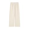 Narrow Vertical Striped Fleece Wide Leg Pants Women's Autumn and Winter Loose High Waist Straight Casual Pants Long Pants