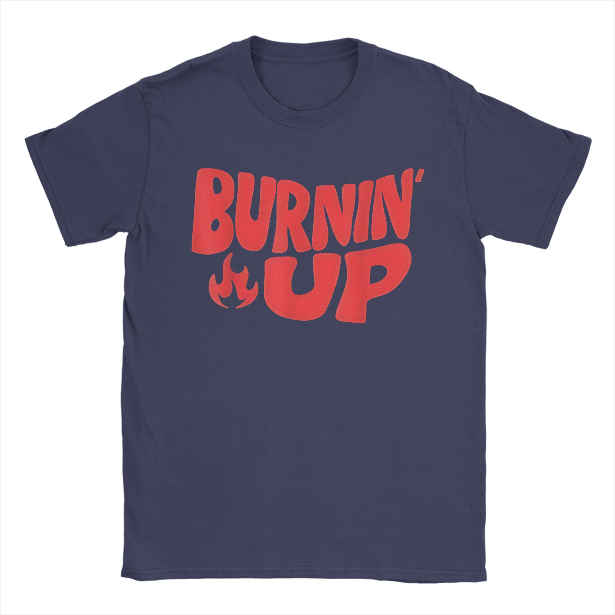 

Burnin Up Flames TShirt Hipster T Shirts Short Sleeve Street Style Tshirt Summer Cotton O Neck Oversize Top Tees 4XL