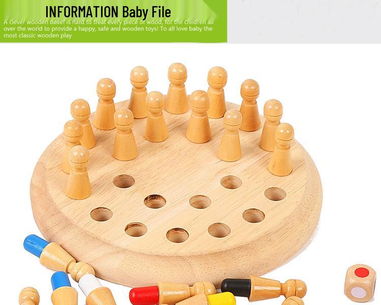 Children's Wooden Memory Game: Educational Parent-Child Interactive Toy for Observation and Concentration Training