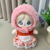20CM Cotton Doll Rompers Cartoon Plush Doll Replacement Outfit Playing House Accessories Mini Clothes