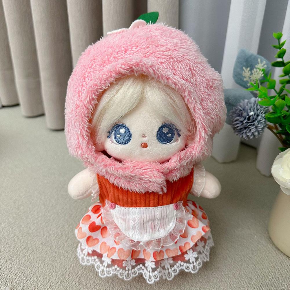 20CM Cotton Doll Rompers Cartoon Plush Doll Replacement Outfit Playing House Accessories Mini Clothes
