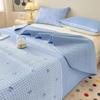 Washable Quilted Cotton Bedspread Set - Single, Printed, Thickened, All-Season Use