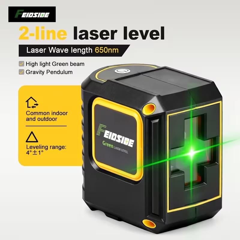 Auto-Leveling Laser Level with Adjustable Brightness