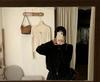 Women's Korean Stand Collar Zipper Knit Cardigan - Autumn/Winter Solid Color Sweater Coat