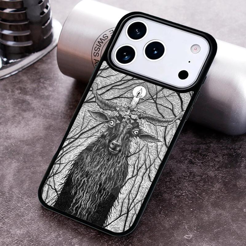 Gothic Witch Satan Phone Case for iPhone 17 16 15 Pro Max Air 14 13 12 11 Plus Shockproof Cover