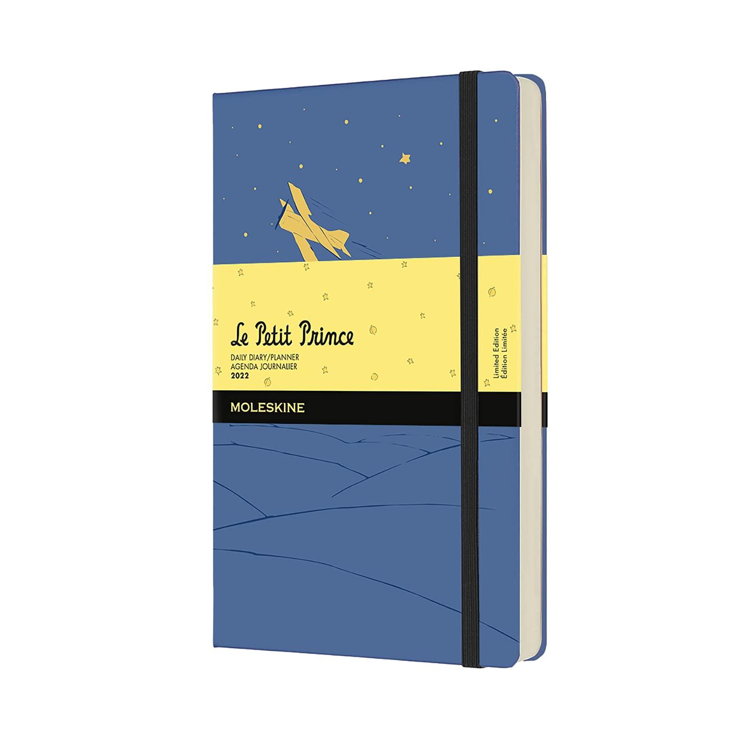

Moleskine The Little Prince Planner, 2022, January Start, 12-Month Daily Diary, Hardcover, Large Size (13cm W x 21cm H), Blue, DPP12DC3Y22
