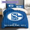 FC Schalke 04 Pattern Bedding Set Quilt Cover Pillowcase Home Decor Gift (1 * Duvet Cover + 2 * Pillowcase, Without Core)